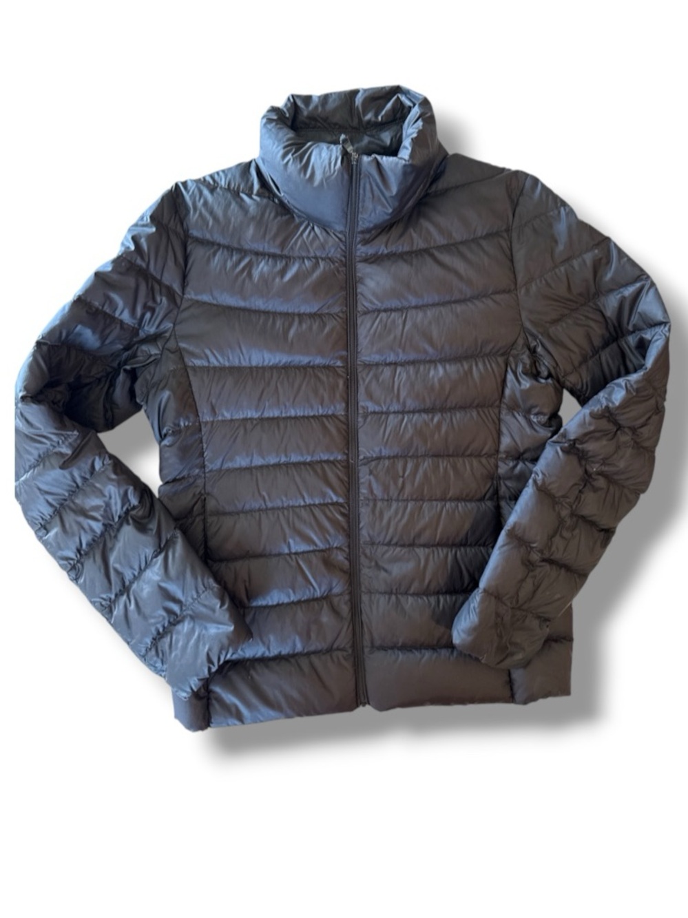 Uniglo Ultra Light Down Puffer Jacket Black Size Medium